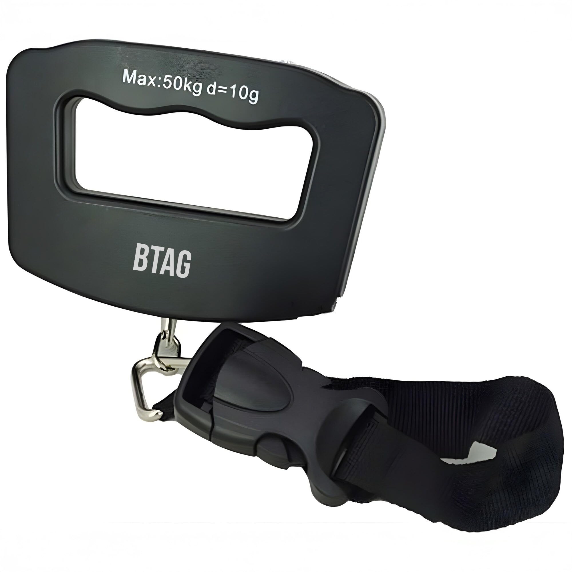 btag electronic portable digital led screen luggage weighing scale|handheld travel weight measuring scale for suitcases, bags&baggage,50 kg/110 lb for multi-purpose use pack of 1 (a09)
