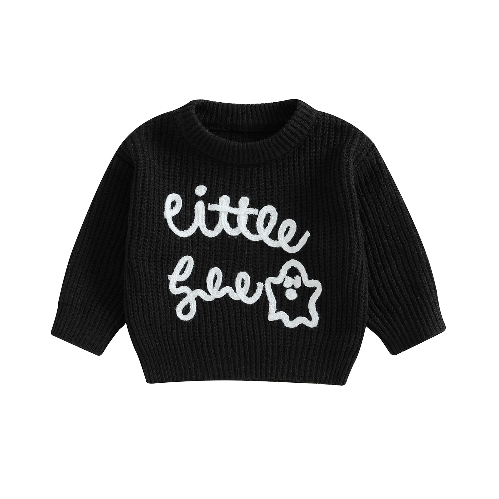 LSFYSZD Toddler Baby Girls Boys Halloween Pumpkin Sweaters Long Sleeve Crew Neck Winter Warm Knitwear Pullover Jumpers Top — view 229