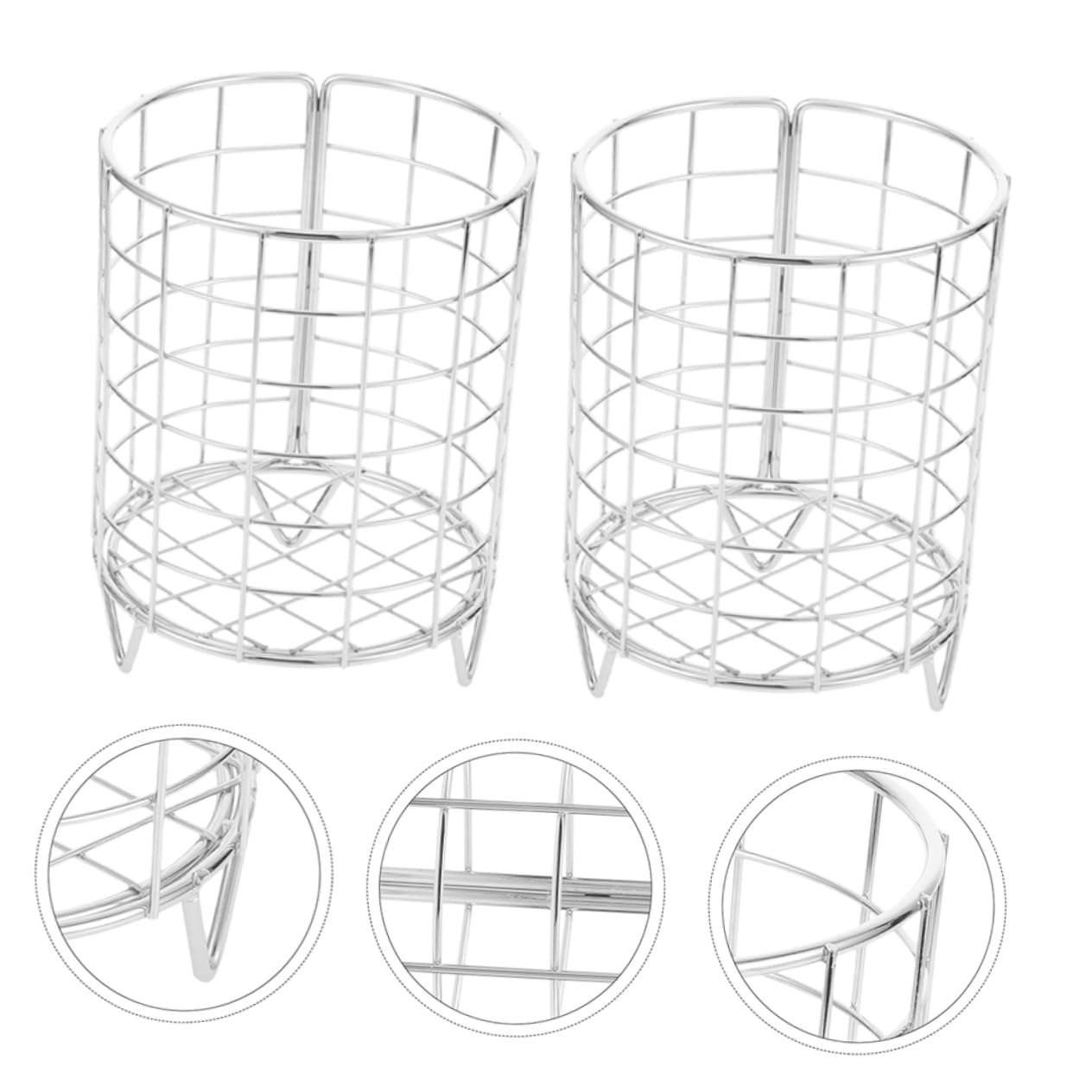 SUPVOX 6piezas Comedero para Conejos De Metal Accesorios Prácticos para Alimentación De Mascotas para Conejos Cobayas y Chinchillas