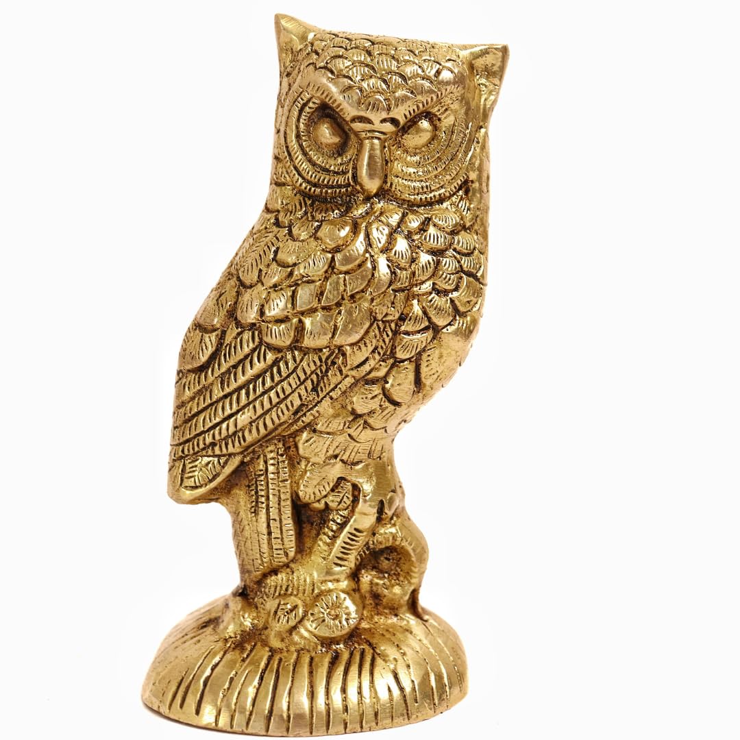 Brass Owl Showpiece - Prosperity & Protection -1