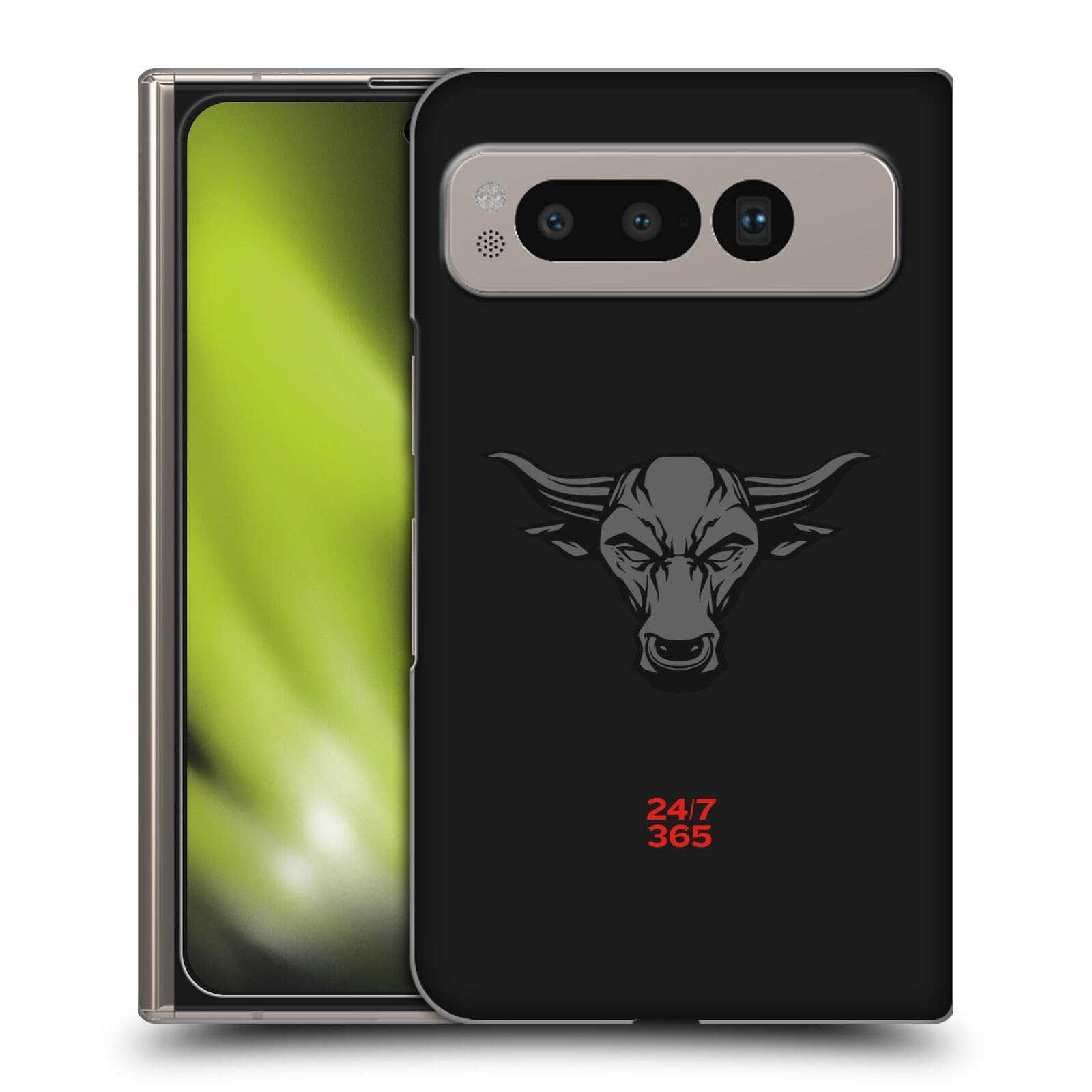 Head Case DesignsOfficially Licensed WWE Brahma Bull The Rock Hard Back Case Compatible With Google Pixel Fold
