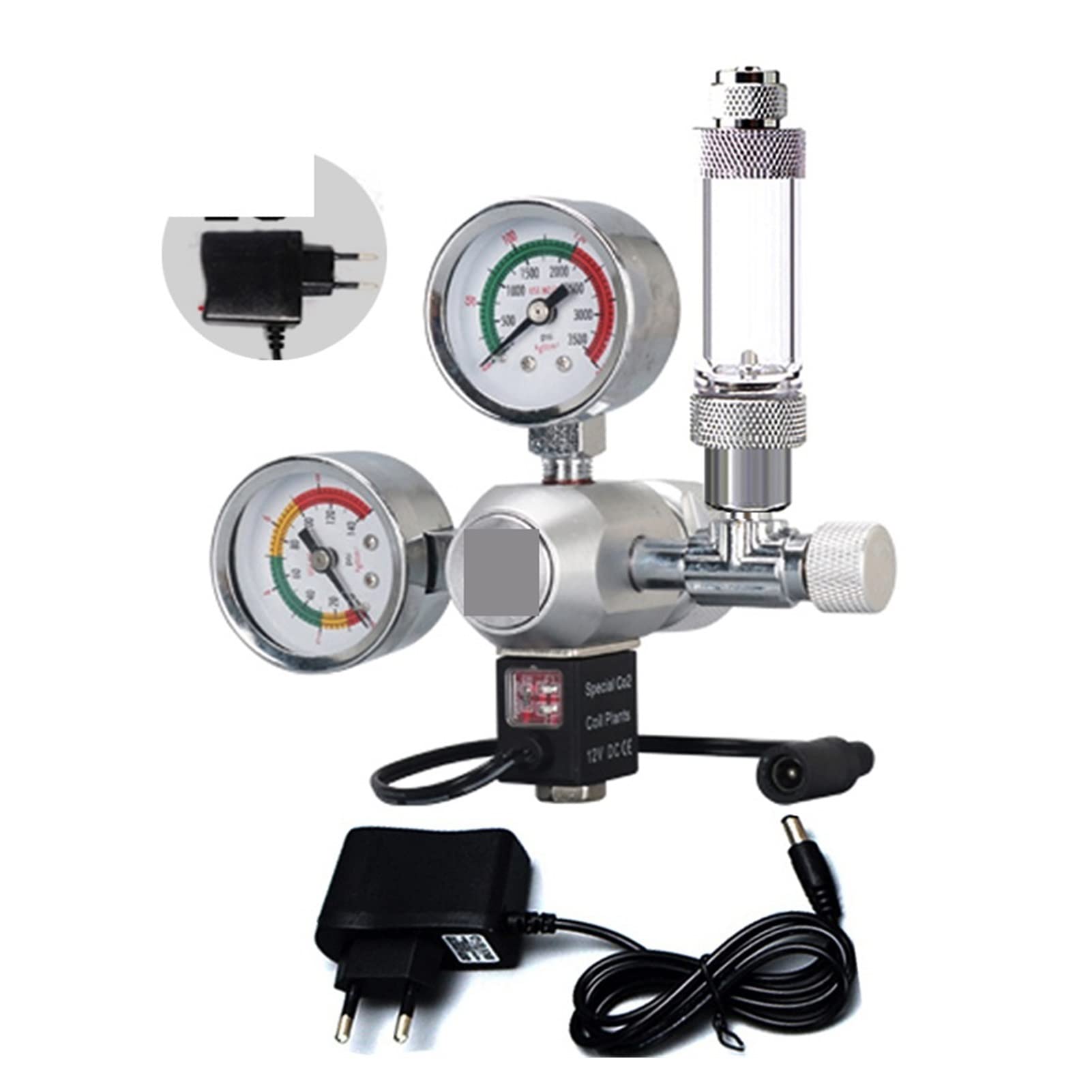 Reduktor ciśnienia CO2, majsterkowanie Akwarium CO2 Regulator Zestaw elektromagnetyczny generatorów reaktora systemu sterowania(D01-14,G5-8)