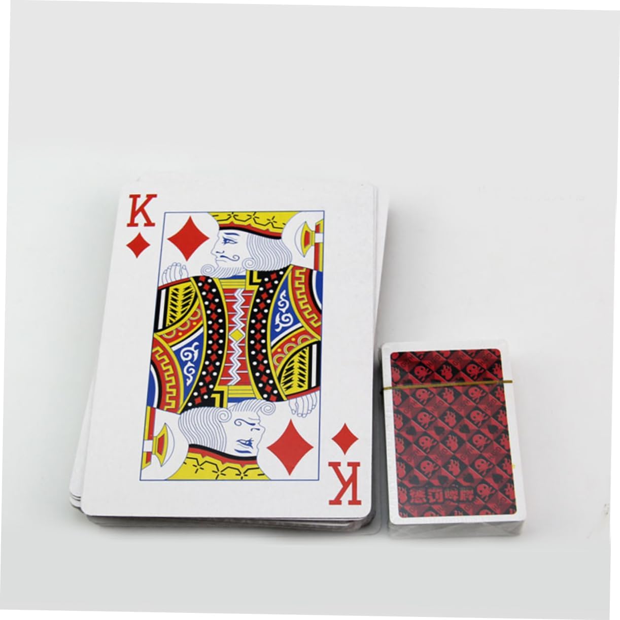 KICHOUSE 4times Jumbo Playing Cards Large Print Poker Cards Oversized for Family Games