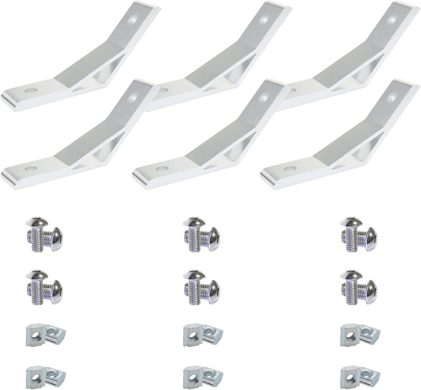 4 Sets 25 Series 10 Series Aluminum Extrusion Pivot Hinge Swivel Degree Angle Bracket with Hardware Accessories Handle for 1010 1020 2525 T Slot Extruded Aluminum Profile