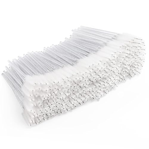 300 varitas de rímel desechables, cepillo de carrete de cristal para extensiones de pestañas, cepillos de cejas para pestañas, kit de maquillaje