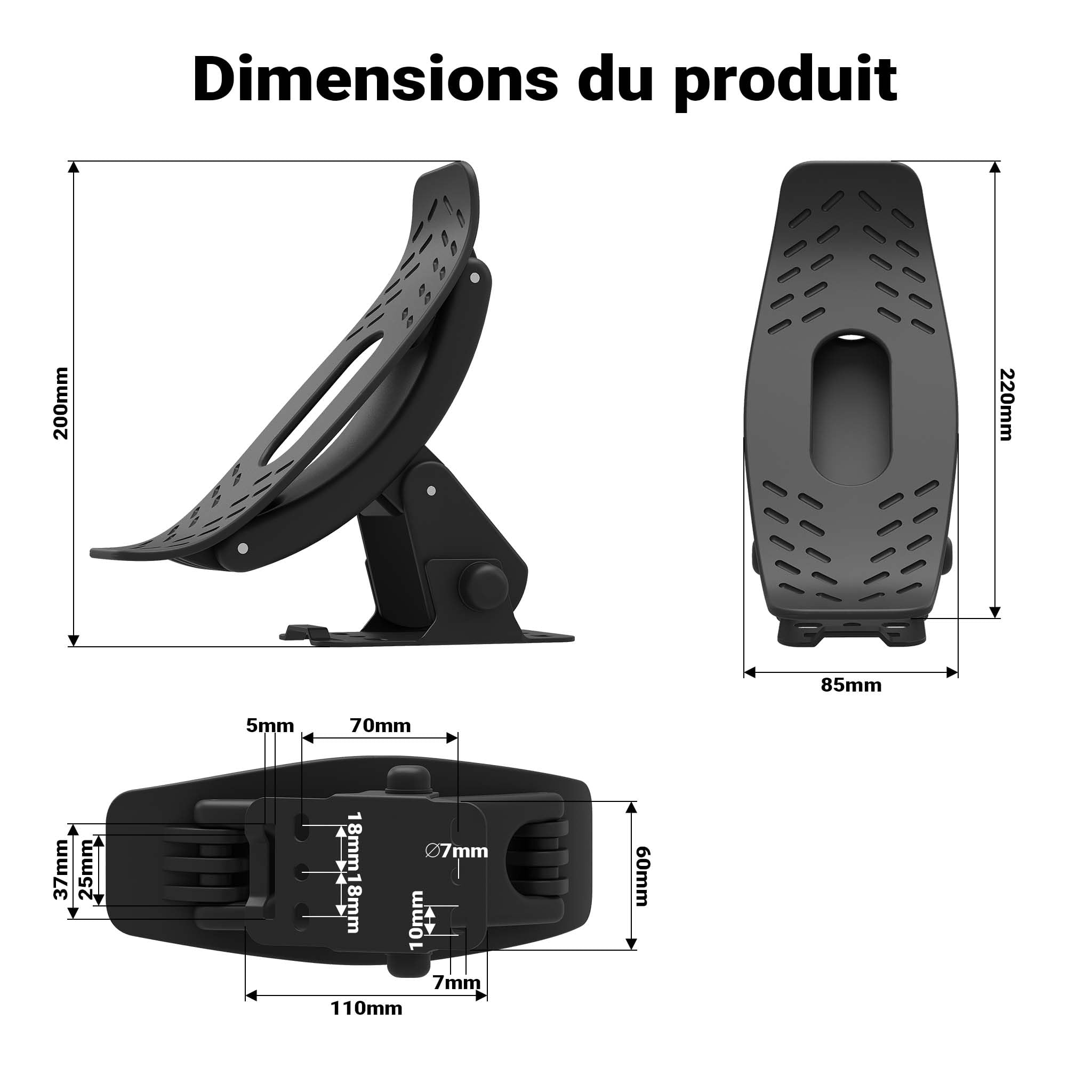WilTec Galeries de Toit pour Canoës et Kayaks Porte-Bateau Support Bagages