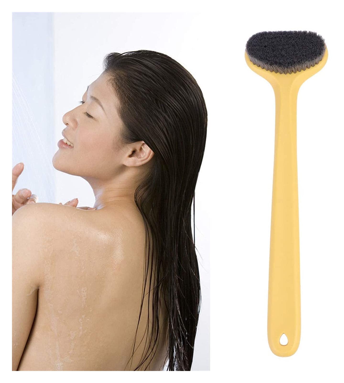 Cepillo de baño Suave Cepillos de Mango Largo Cepillos de Masaje Cepillos de Limpieza Corporal Cepillos para Frotar la Espalda Cepillos de baño y Cuerpo