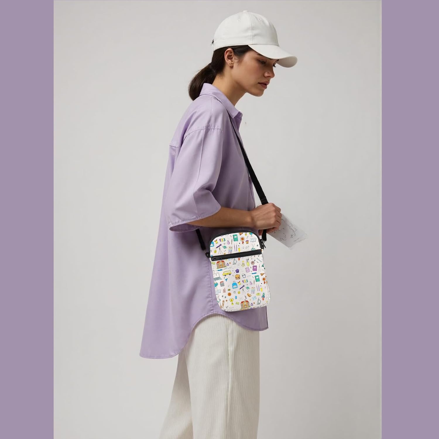 FOTAP Paraprofessional Crossbody Bag Para Teacher Gift Paraeducator Appreciate Gift Teacher Aide Gift Teacher’s Day Gift - Image 7