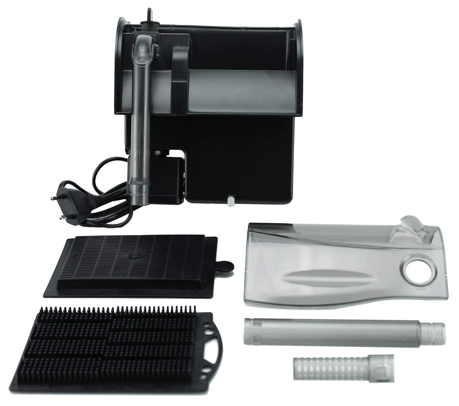 BPS (R) Filtro Acquario Professionale, Filtro Esterno a Zainetto per Acquario, Risparmio Energetico 4,4W, 350 l/h