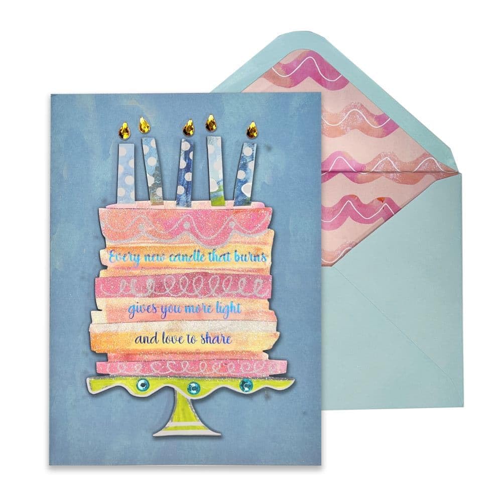 NIQUEA.D, Lettering on Birthday Cake Birthday Card