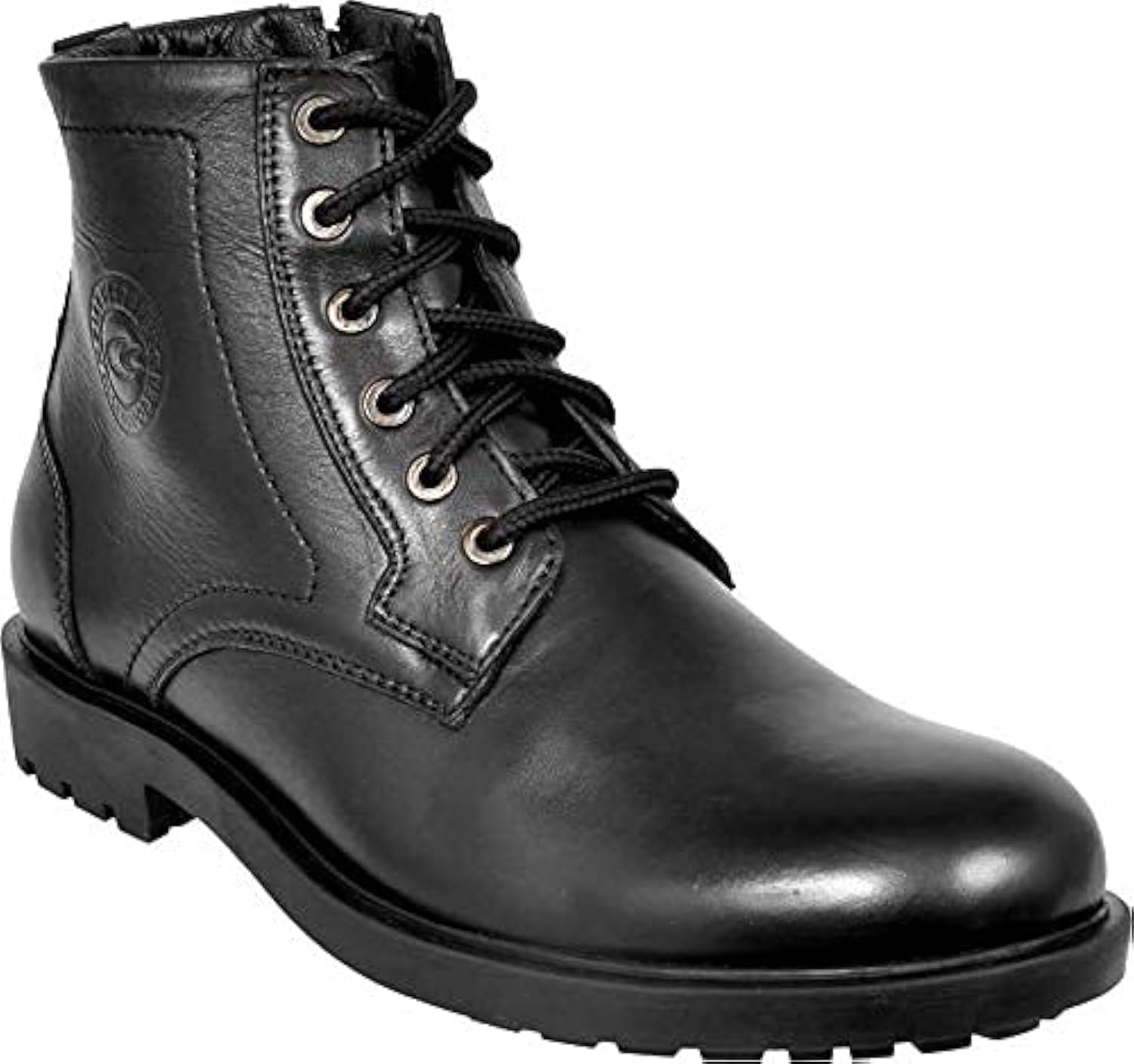 Allen Cooper Genuine Premium Leather Luxury Memory Foam High-Top Boots Shoes For Men(ACCS-824,Black,Size-6,7,8,9,10,11)