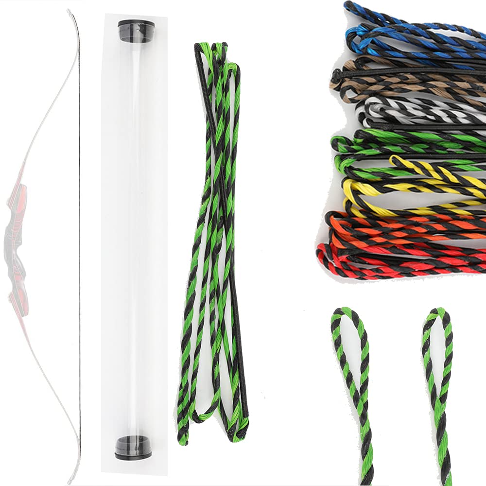 wolfman Flemish Twist Archery Recurve Bowstring 40-67 Inches 14 Strand Dyneema Replacement Bow String for Traditional Bow Recurve Bow Hunting Bow Long Bow