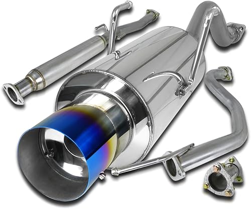 Spec-D Tuning Jdm - Silenciador Catback de punta de 4 pulgadas compatible con Acura Integra Gsr 1994-2001