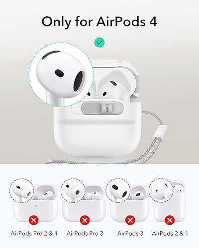 Miniatura 70 de ESR Funda para AirPods Pro (2023/2022/2019, 2ª/1ª generación), compatible con Airpods Pro 2 (cable USB-C/Lightning), listo para MagSafe, bloqueo