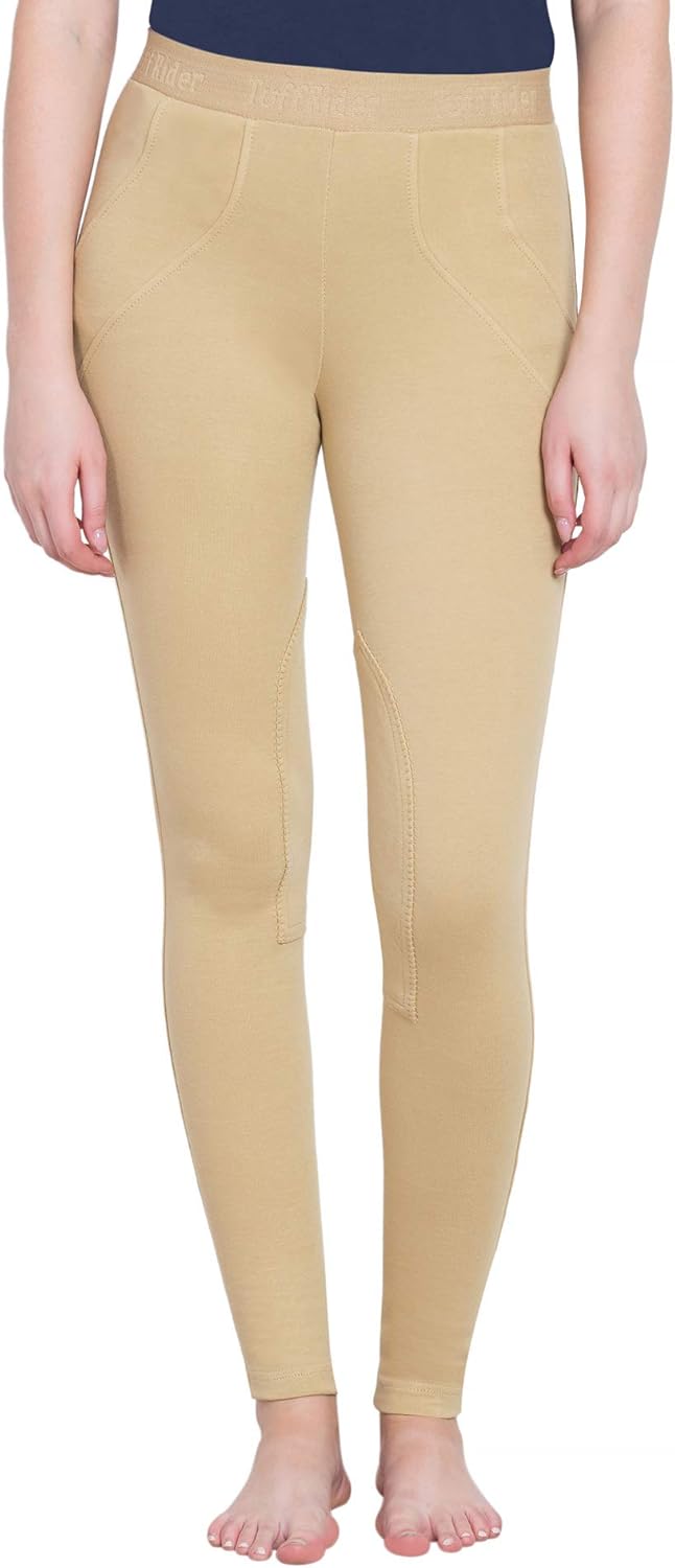 TuffRider Women's Cotton Schoolers, Light Tan, 32