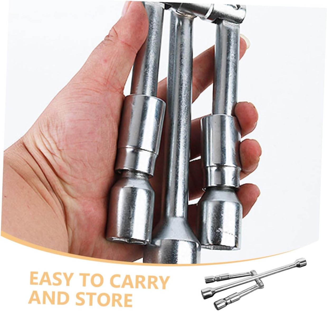 Lug Wrench Tire Repair Tool for Easy Lug Nut Removal Heavy Duty Construction Ergonomic Grip for Comfortable Use