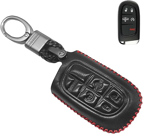 MECHCOS Compatible con Dodge Ram 1500 2500 3500 5500 Jeep Cherokee Truck Pickup con suspensión neumática, funda de piel, funda de llavero sin llave, disponible en Yaxa Peru