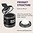 Abomet Hairline Powder Instantly Conceals Hair Loss, Root Touch Up Hair Color Powder, Hair Toppers for Women Men, Hair Fibers for Thinning Hair, Root Cover Up lasting 24 hours (Black, 0.35)