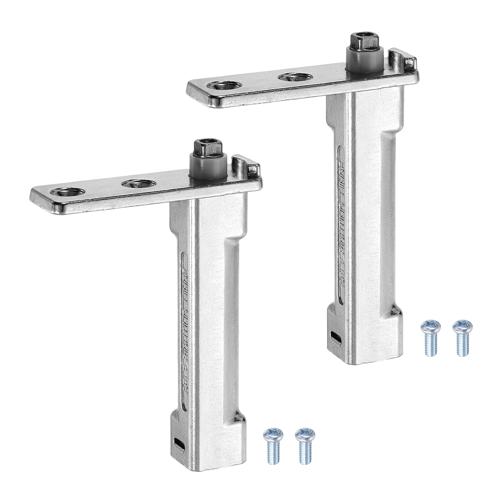 sourcing map 2pcs Zinc Alloy Freezer Door Hinges Replacement, Cooler Fridge Door Hinges with Precise Positioning for Refrigerator Freezer Doors Swivels Part