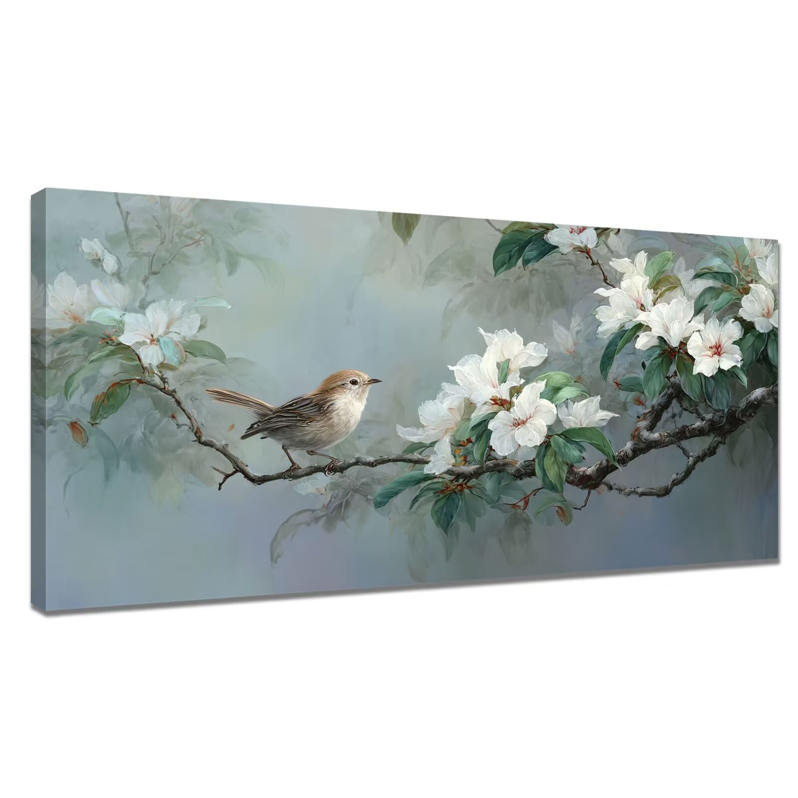 Malowanie według liczb XXL kwiat 90 x 180 cm, malowanie według liczb, dla dorosłych ptaków, malowanie liczbami za pomocą pędzli i farb akrylowych, zestaw obrazów olejnych "zrób to sam" do dekoracji