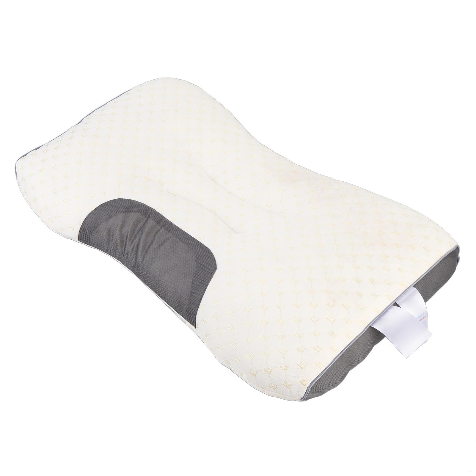 Aramox Almohada, Soporte Ergonómico para el Cuello con Fibras Transpirables, Diseño Contorneado para Personas Que Duermen Boca Arriba y de Lado (2PCS)