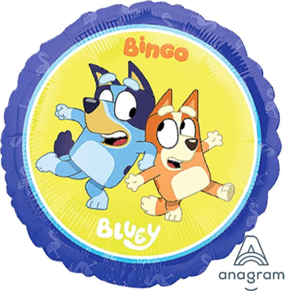 Anagram Bluey, Birthday Party Supplies Balloon Bouquet Decorations, Multicolored, Party Accessory Officially Licensed