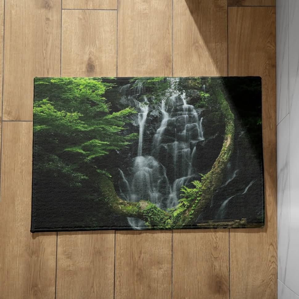 Tapis Porte de Chambre d'Automne Extra Fin et Ultra Absorbant Facile à Nettoyer
