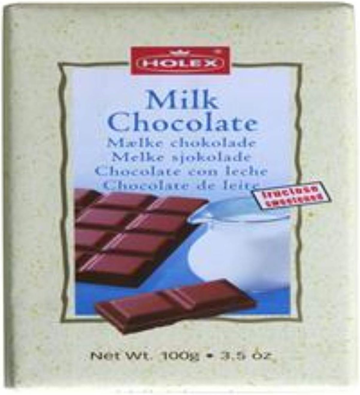 HOLEX Milk Chocolate fructose sweetened 100g