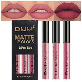 evpct 3Pcs Light Neutral Mauve Matte Liquid Lipstick Lip Stain Sets for Women, Matte Lipstick Long Lasting Waterproof Permanent 24 Hours original, Magic Lip Sticks Pack for Halloween Daily Makeup