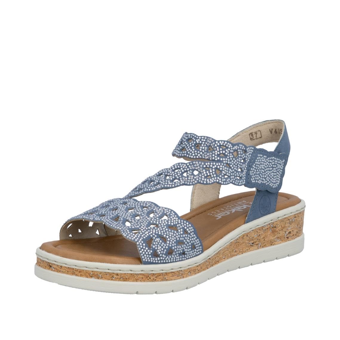 Rieker Damen V4150 Riemchen Sandalen