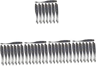 BESPORTBLE 75 Pcs Swing Tail Bait Fishing Equipment Crappie jigs Fake Bait Fishing baits bass Fishing Lures bass Bait Portable Swim Bait Fishing Tool Fake Fish baits Artificial brine PVC