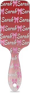 Personalized Hairbrush for Women Men, Soft Custom Bristle Hair Comb for Thick Curly Thin Long Short Wet or Dry Hair, Deep Red Gradient