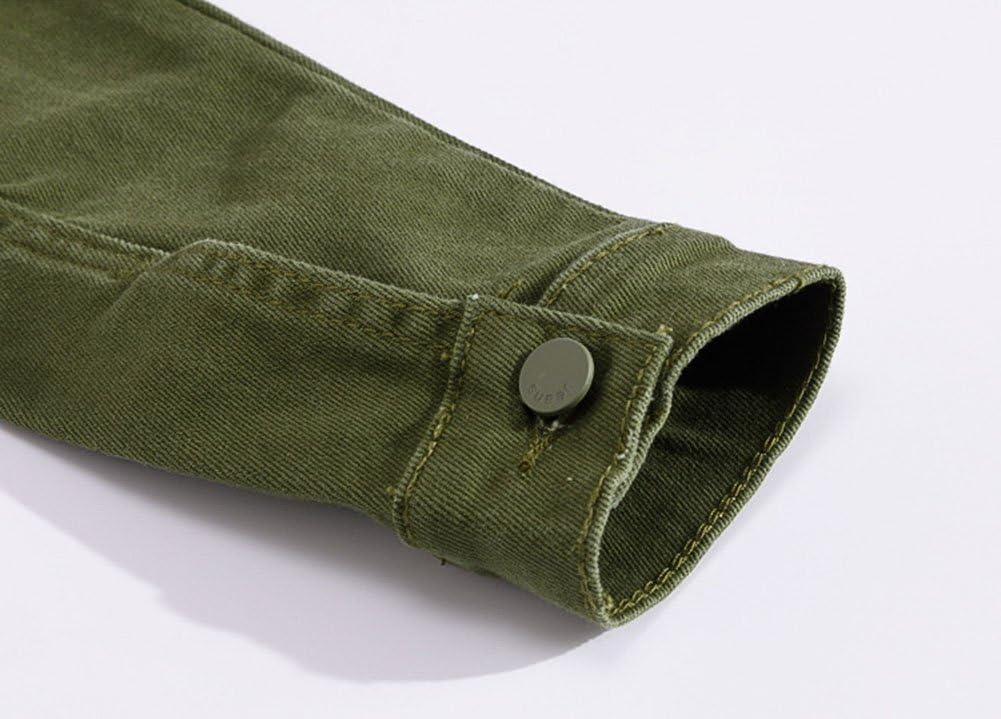 Men`s Classic Slim Fit Motorcycle Denim Jacket Coat - Image 6