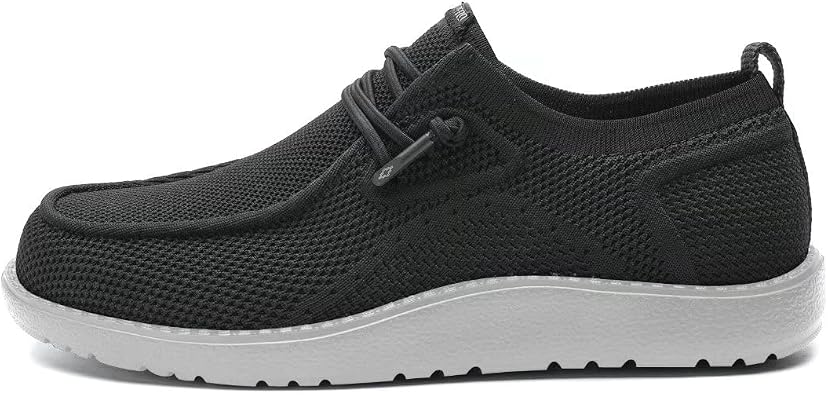 Mens Wide Shoes Casual Slip On Shoes for Men - Men Loafers Wide Comfortable Boat Shoes with Arch Support
