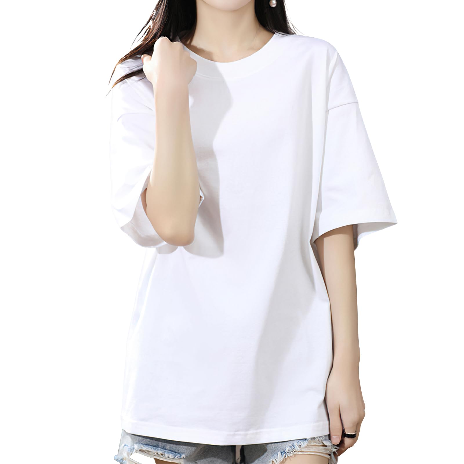 [SLEEPSINERO] tシャツ レディース 半袖 【体型カバー・ゆったり細…