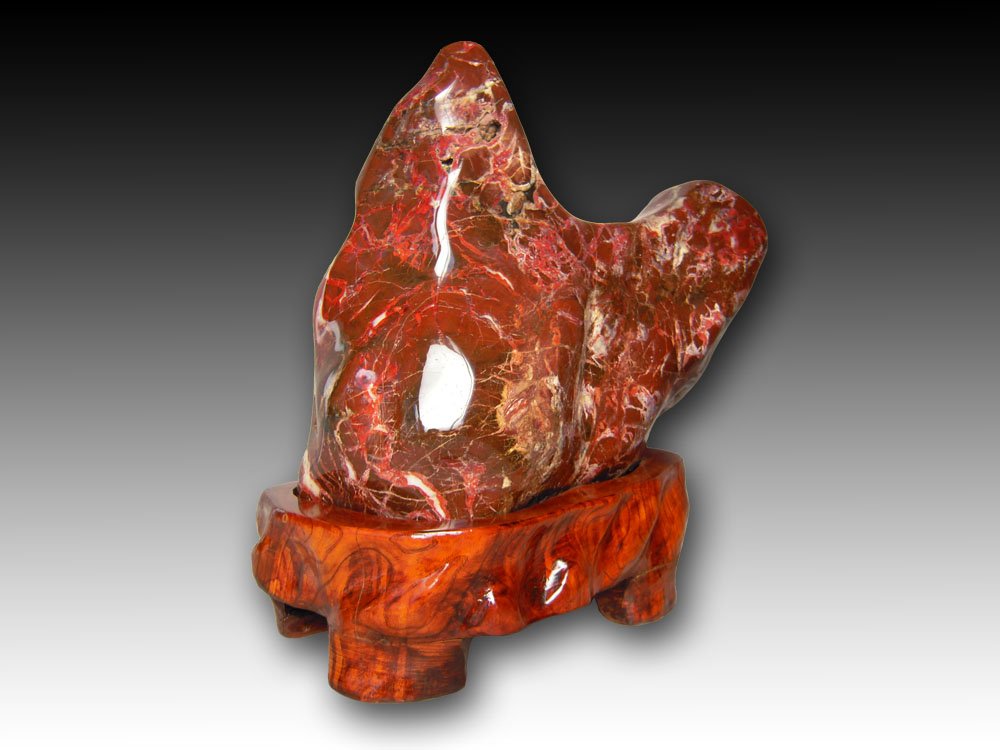 Amazon.co.jp: 紅加茂石 水石 kaw011 赤石 盆石 鑑賞石 : ホーム＆キッチン