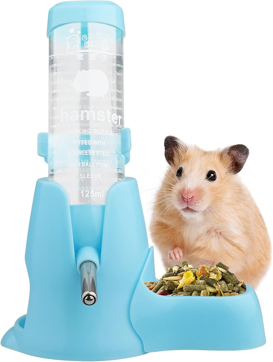 Diyife Hamster Water Bottle, [4.2oz3 in 1] Guinea Pig