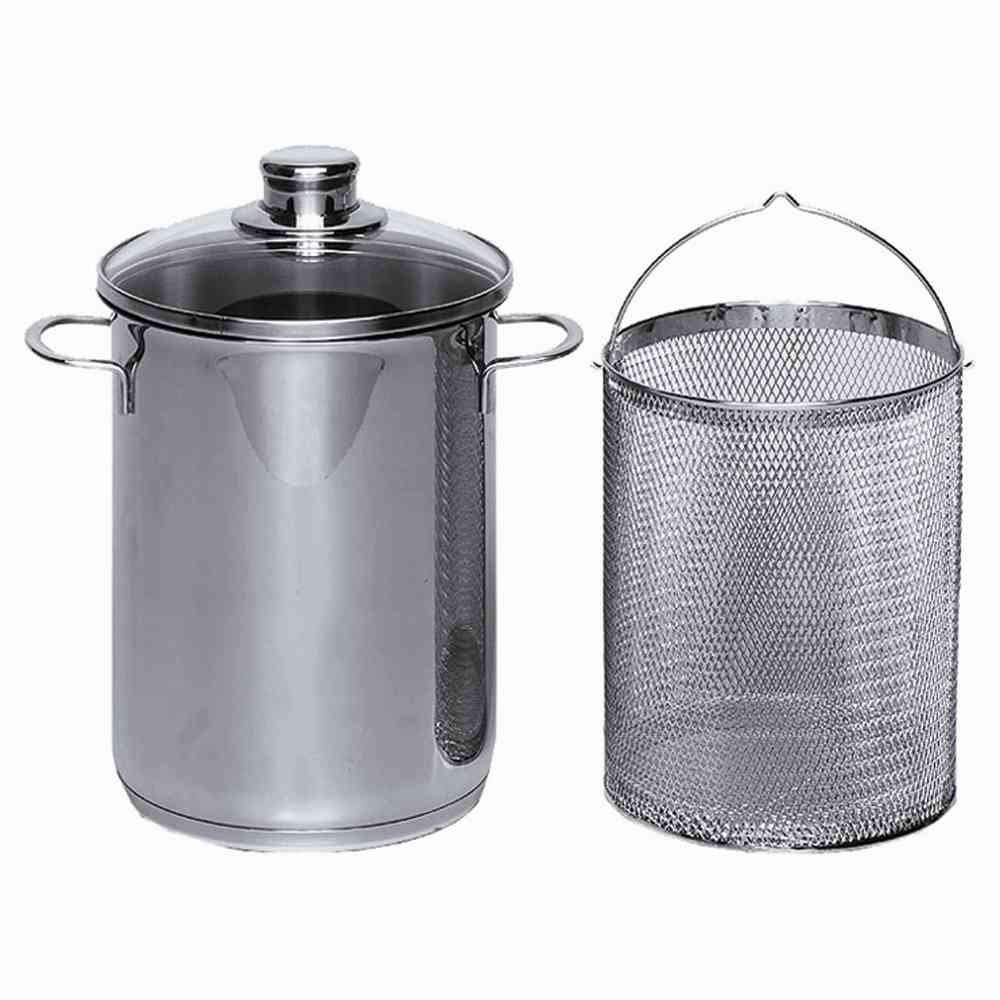 Krà1/4ger SPA03 Cuiseur d'asperges avec panier 16 cm Acier inoxydable 3,5 litres