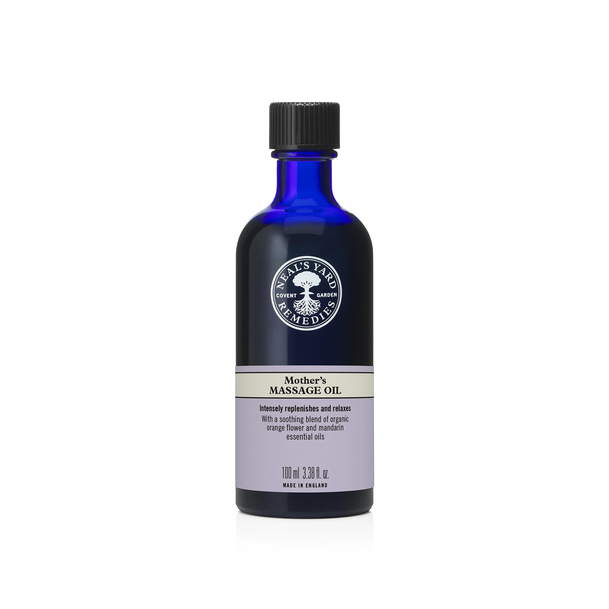 Neal's Yard Remedies Mother's Massage Oil, Replenishing & Relaxing, With Orange Flower & Essential Oils, Vegan & Cruelty-Free, 100ml
