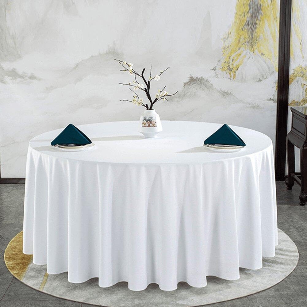 Manteles redondos de seda para bodas, manteles de tela elegantes para banquetes, restaurantes, bodas, fiestas y eventos