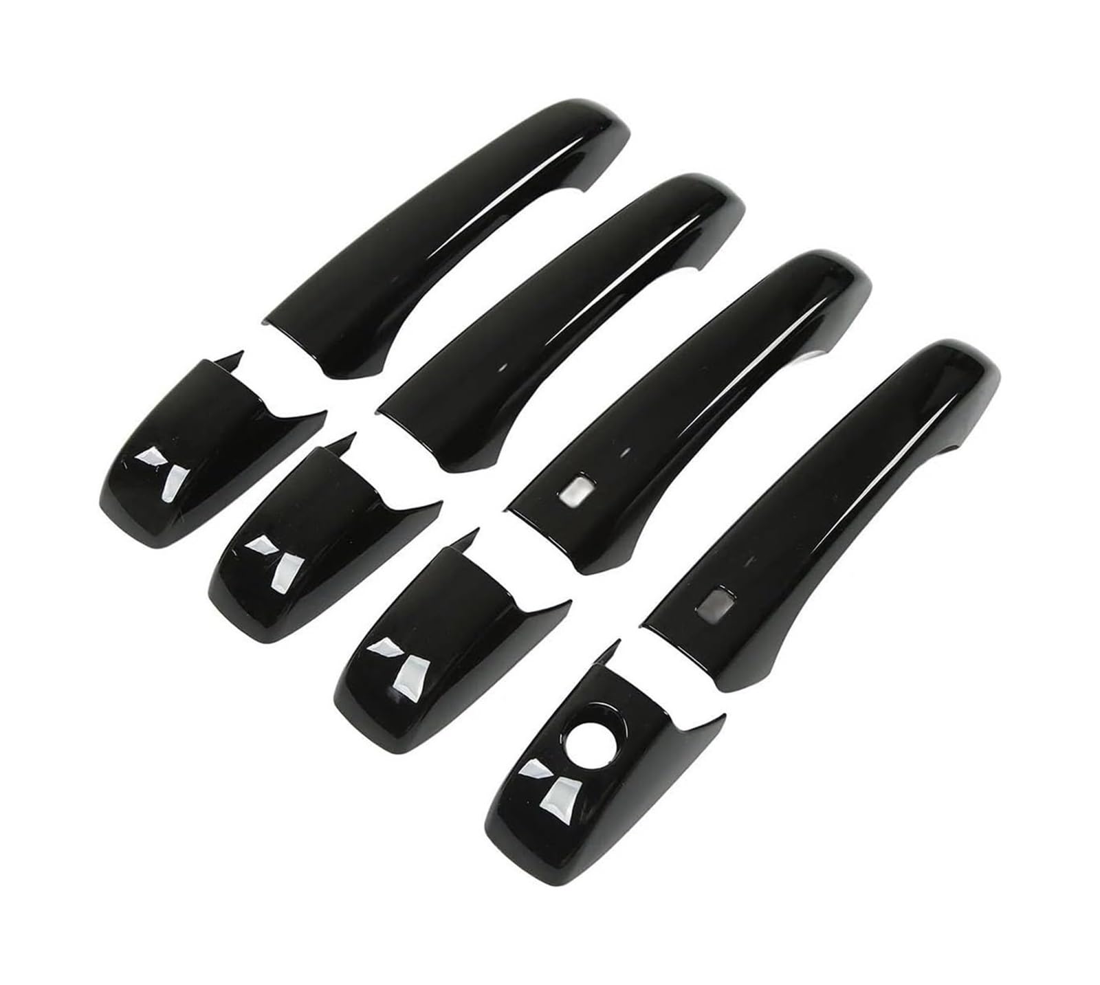HCKCLMBMZW for Grand for Cherokee for WK2 WL 2011-2022 Door Handle Exterior Cover Car Glossy Black Replacement Door Handle Cover