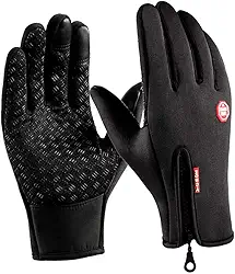 Luva Térmica Impermeável com Touch-Screen – Resistente à Água e ao Frio, Ideal para Moto, Ciclismo e Atividades ao Ar Livre - Luvas Térmicas para Bike - Luva Motociclista Antiderrapante