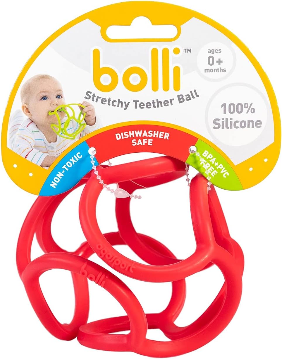 Bolli Stretch Teether for Babies red