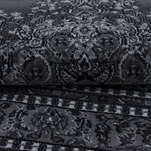 HomebyHome Teppich Kurzflor Orient Ornament Edle Bordüre Design Wohnzimmer 12 mm Florhöhe Hochfertig Weich Gross… – Bild 5