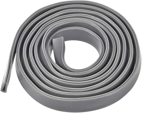 uxcell Extrusión de sello en U de borde de molde, hoja protectora de borde de canal en U gris de silicona para borde de 0.020-0.098 in de longitud