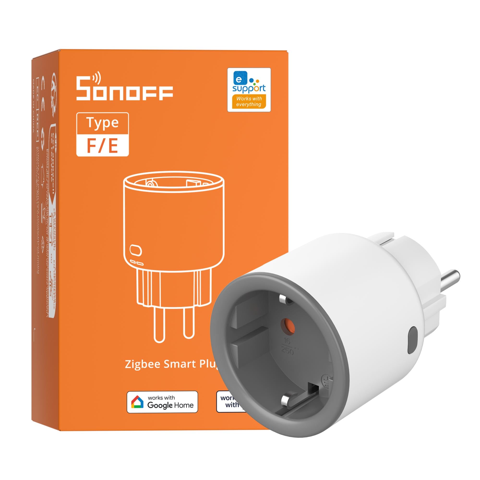Prise Intelligente Zigbee SONOFF S60ZBTPF avec Contrôle à Distance