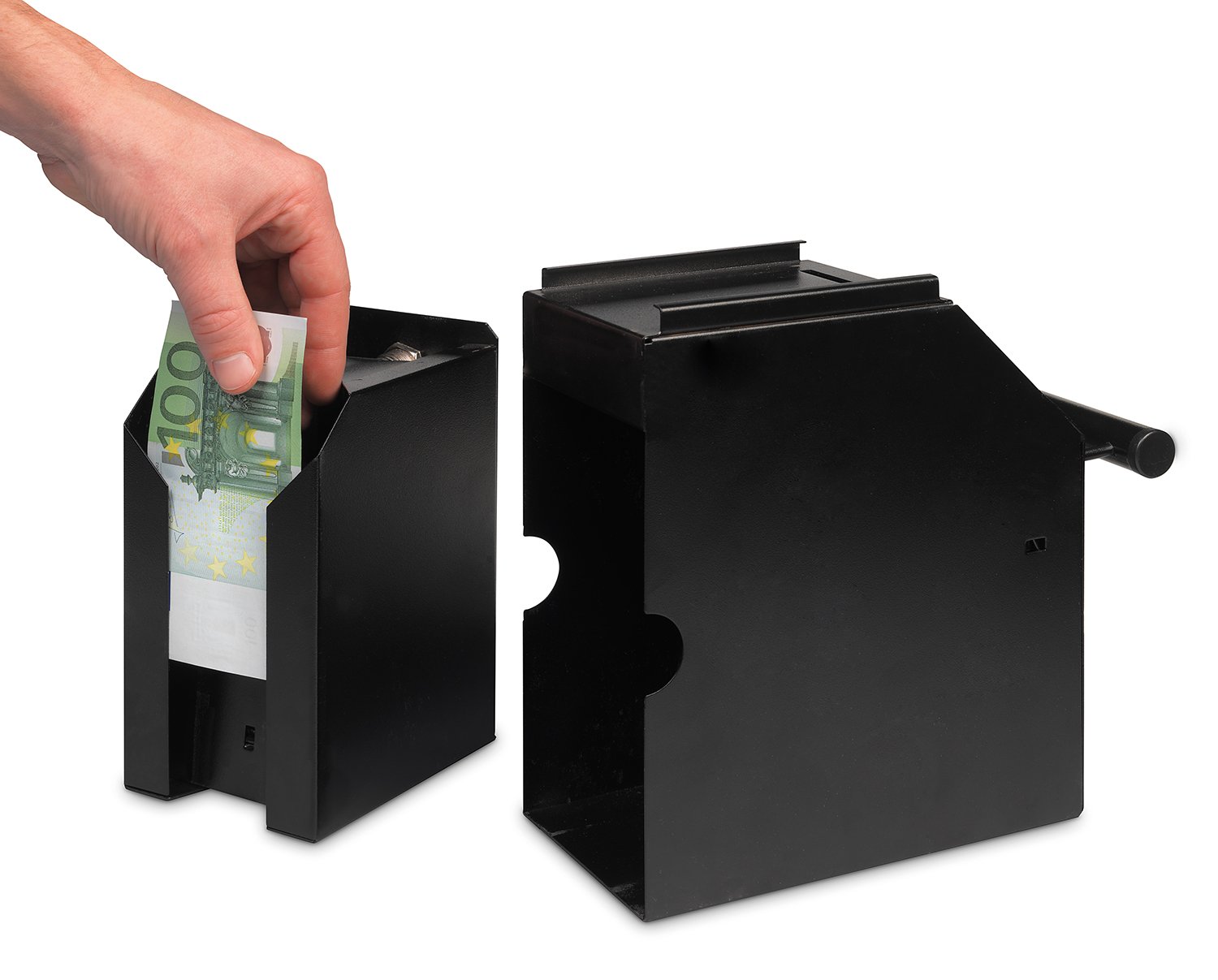 Safescan 4100 POS Safe (schwarz), sichere und diskrete Aufbewahrung von bis zu 300 Banknoten - perfekt für die Montage unter dem Verkaufstresen - Einfache Installation in der Nähe Ihre Kassenschulade