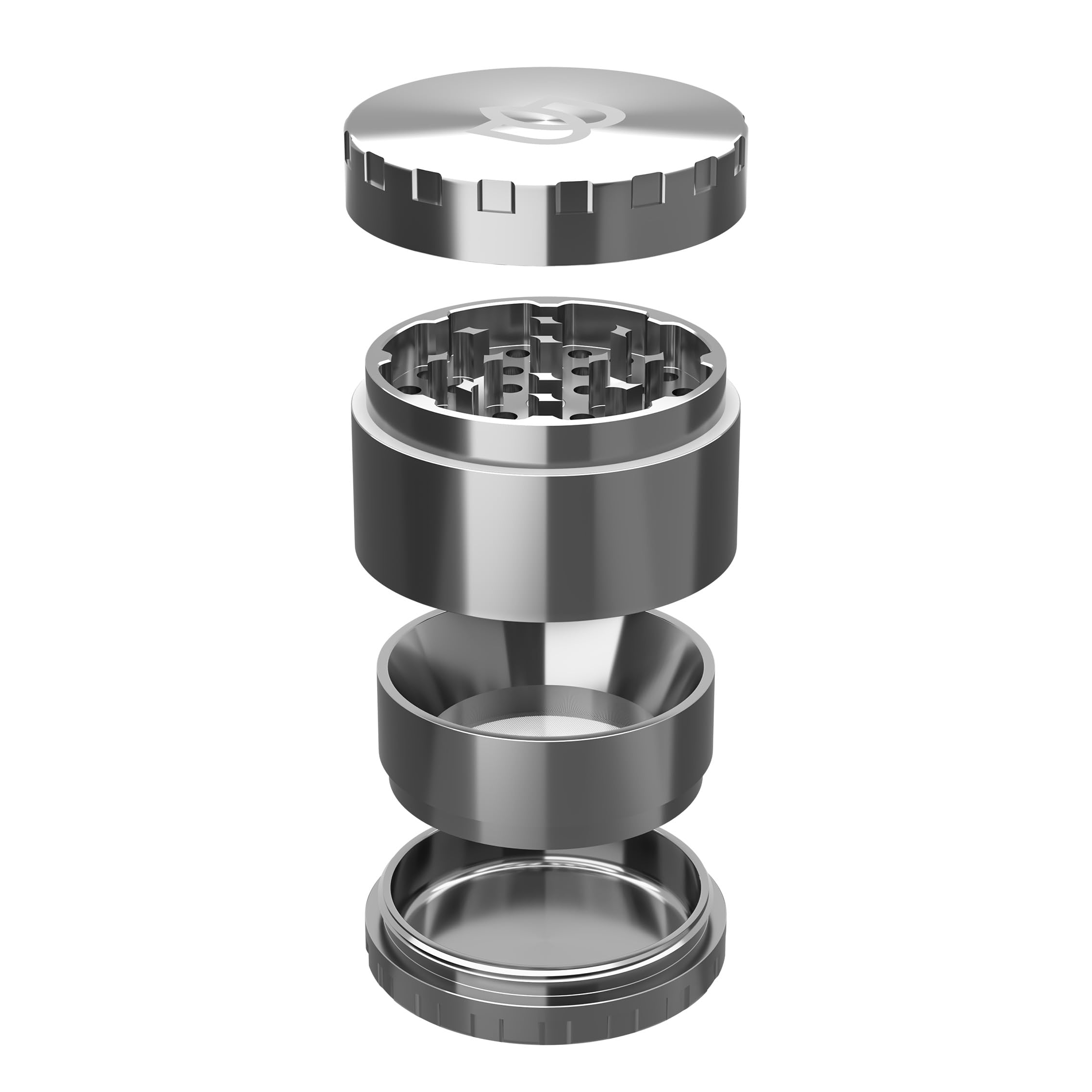 Bloomint Grinder in acciaio inox da 55 mm, 4 pezzi, spezie, spezie e erbe