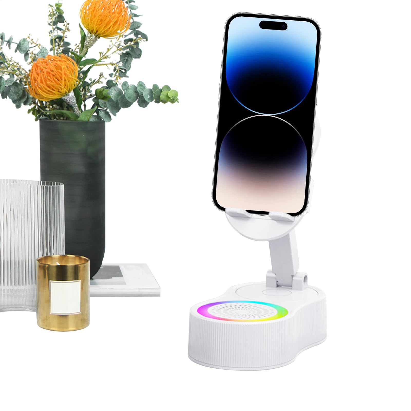 Support réglable RGB pour téléphone portable avec microphone - 8