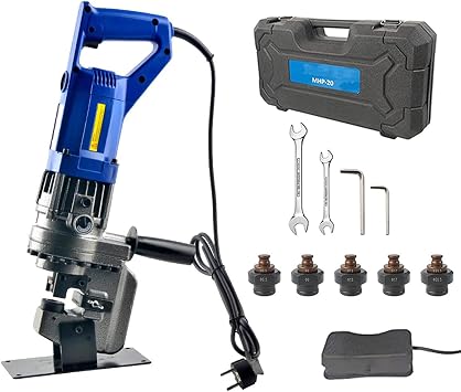 Electric Hydraulic Hole Puncher 1/4"-4/5" Punching Machine Metal Hole Punch Fast Punching,Accurate Positioning,Easy to Operate,for Iron Copper Aluminum Plate,Anglesteel Channelsteel